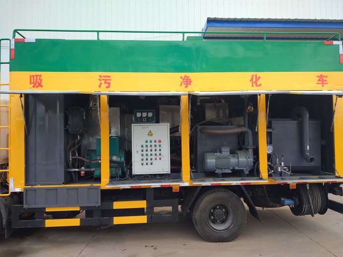 东风多利卡吸污净化车_化粪池无害化处理车