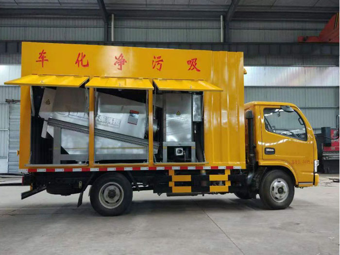 蓝牌国六吸污净化车_东风小多利卡污水净化车