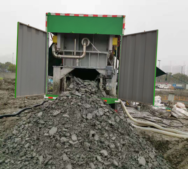 泥浆处理车_陕汽德龙前四后八污泥处理车