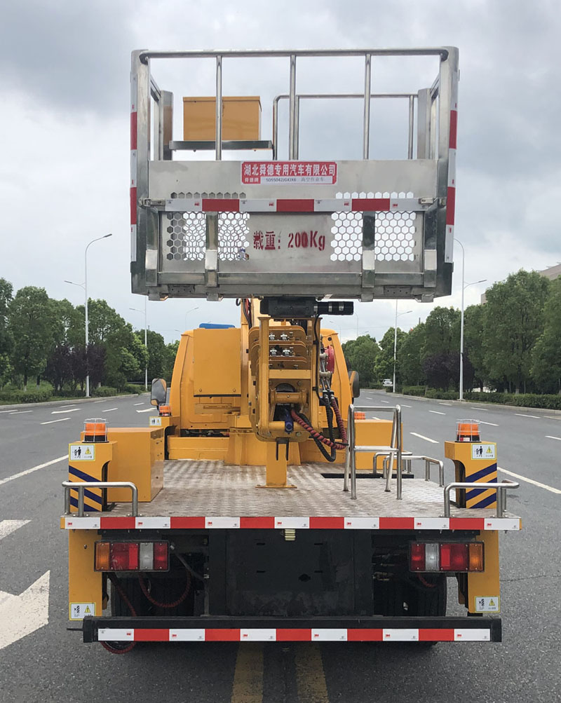 舜德牌SDS5042JGKJX6型高空作业车